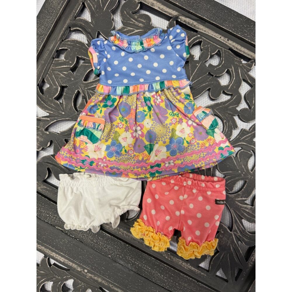 Matilda Jane Lamb Plush Stuffed Animal Doll with Dress Outfit and Yellow Glasses - Picture 12 of 13